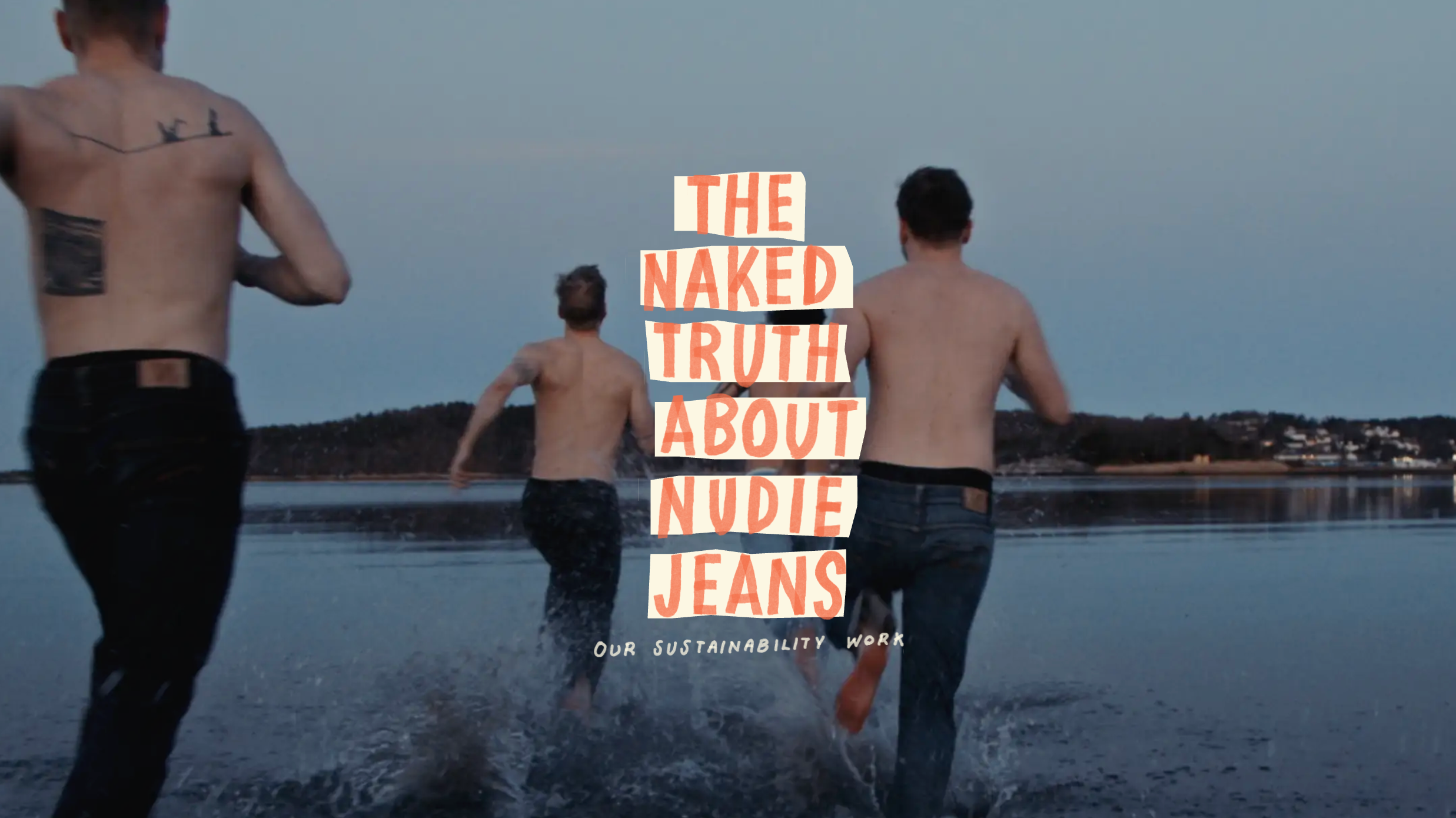 Kulunut Nudie Jeans -farkkupari uuden farkun vieressä – huomisen vintage