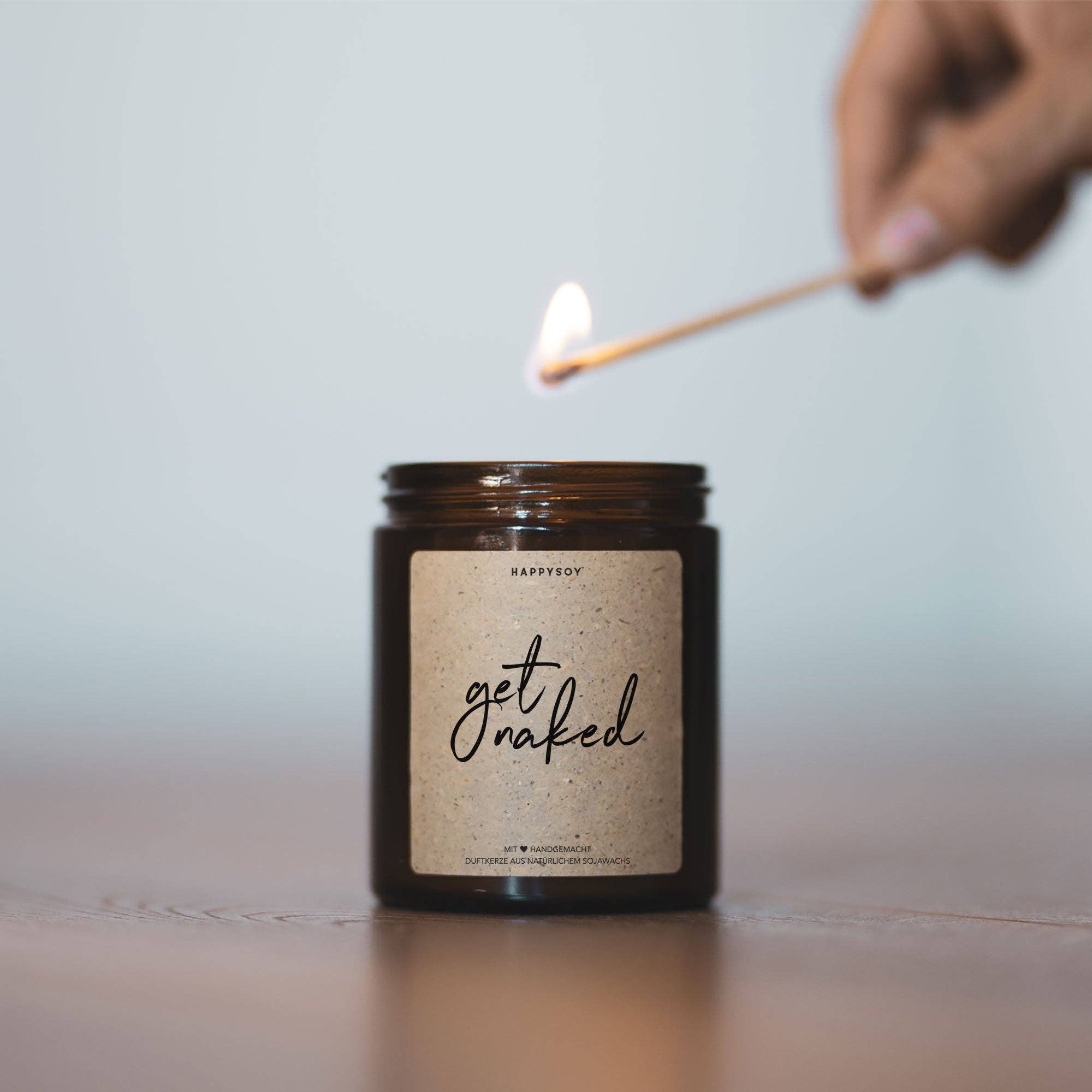 Scented candle | get naked. Happysoy