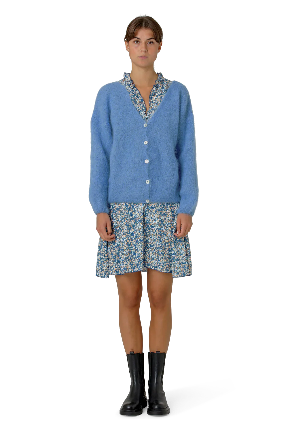 Cornelia LS Cardigan Sky blue Americandreams