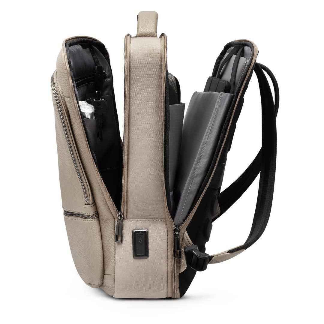 City Backpack: Greige James Hawk