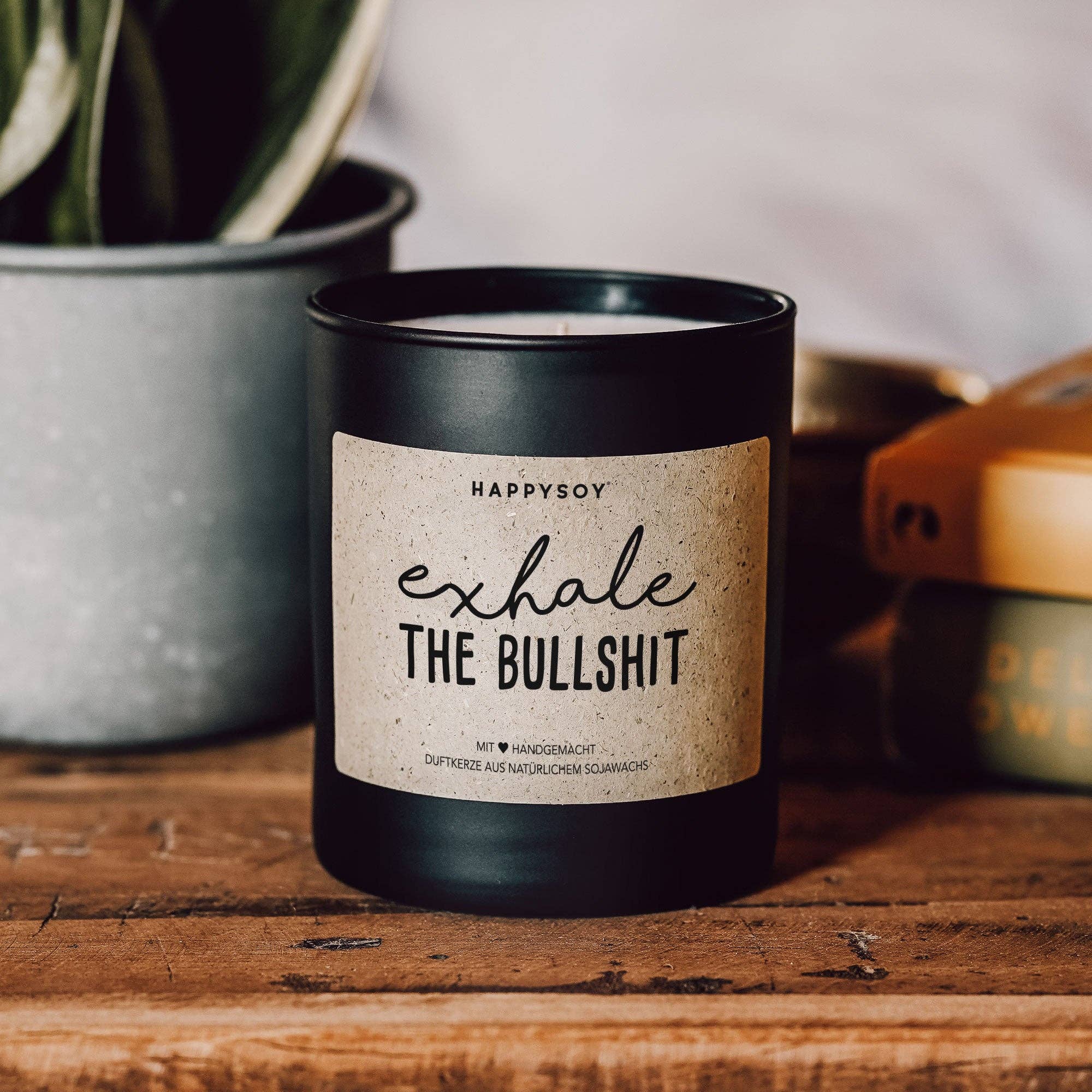 Scented candle | Exhale the bullshitt Happysoy