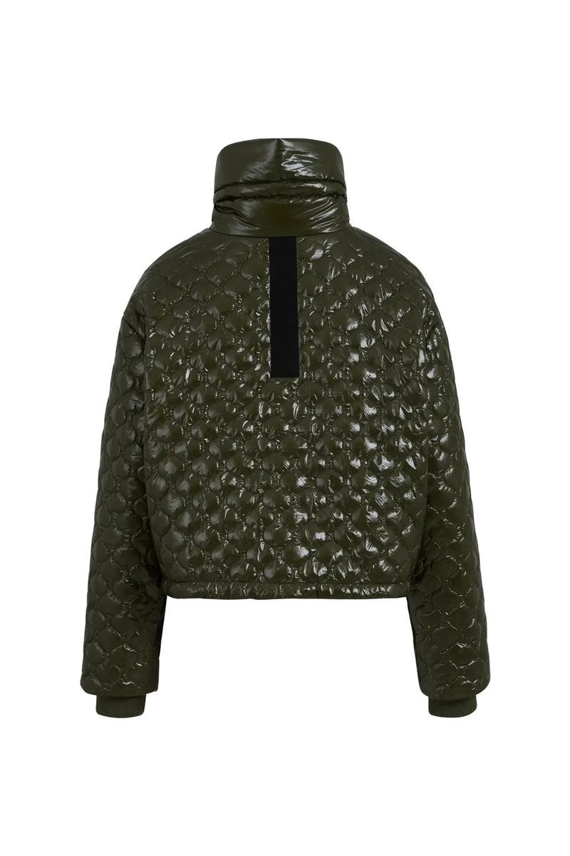 Quilted Jacket Fall Leaves