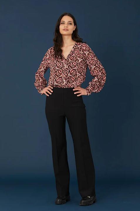 RDFComfyOlana wide pants - Black Rue de Femme