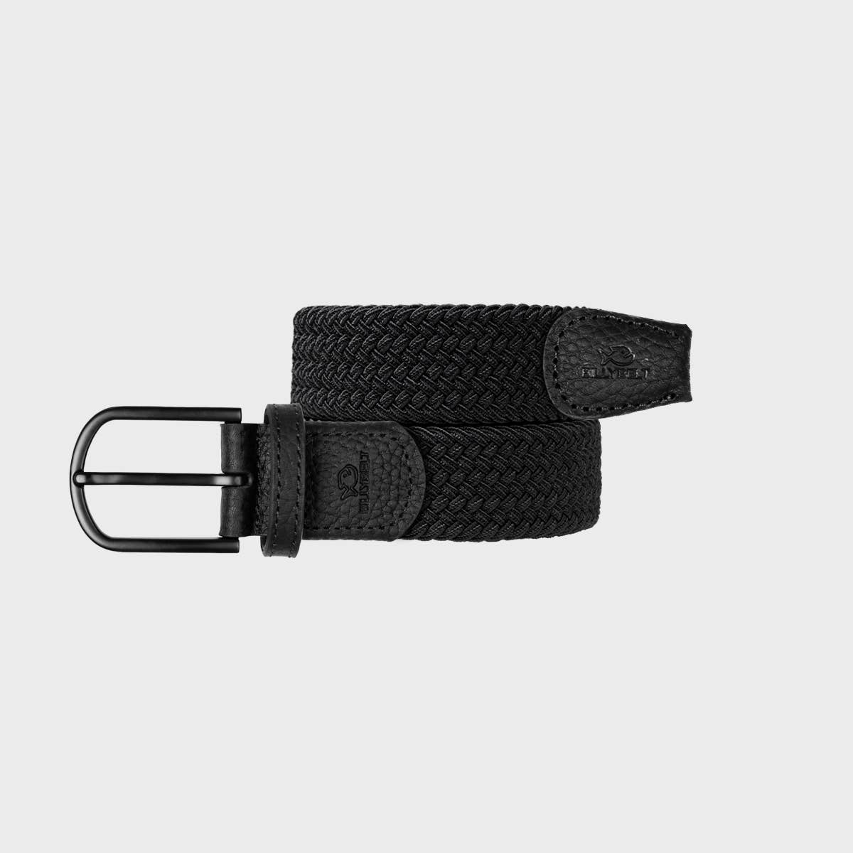 Elastic Braided Belt All Black BILLYBELT