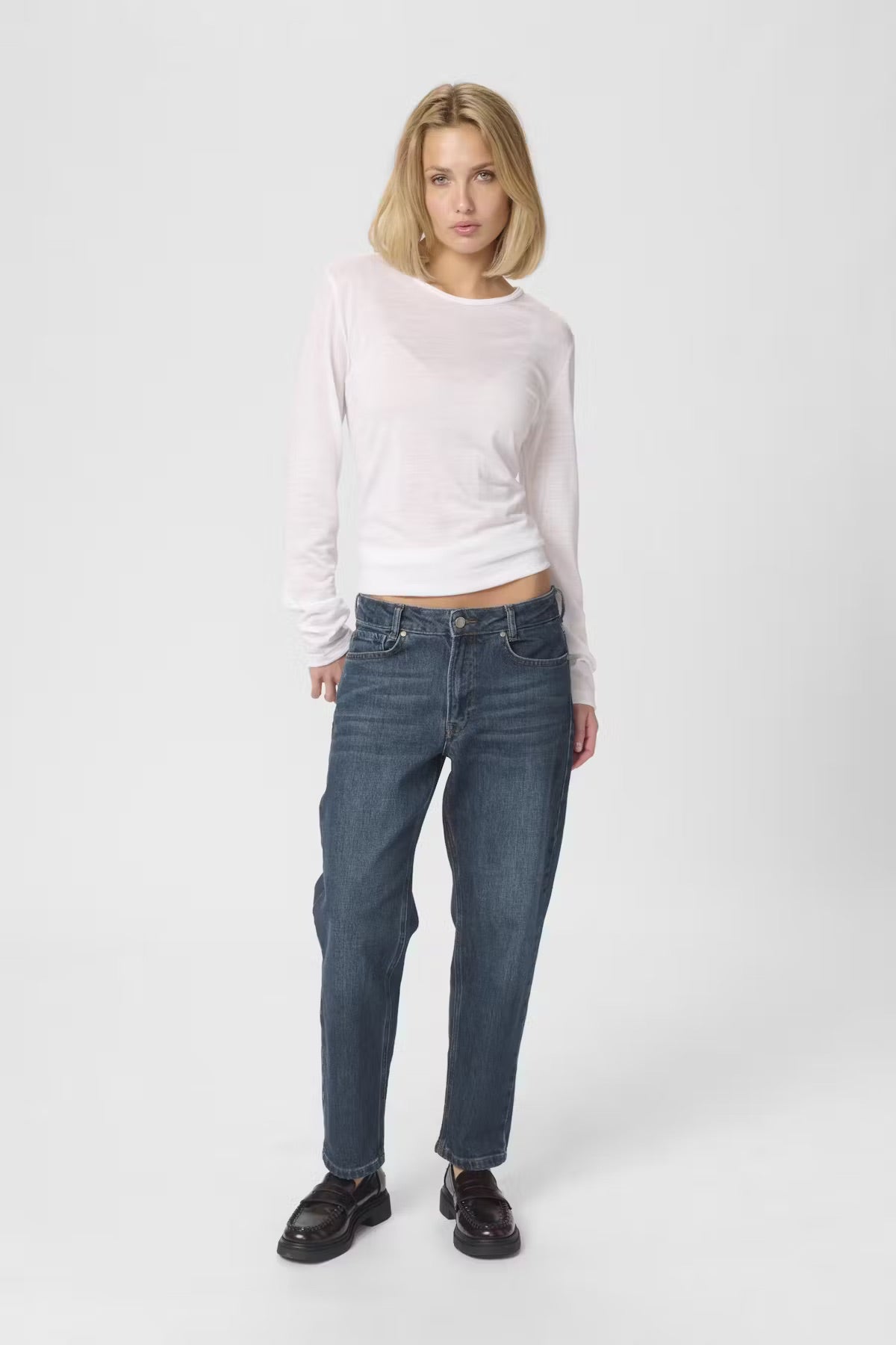 04 THE MOMMY 139 HIGH TAPERED - Dark Blue Retro Wash My Essential Wardrobe