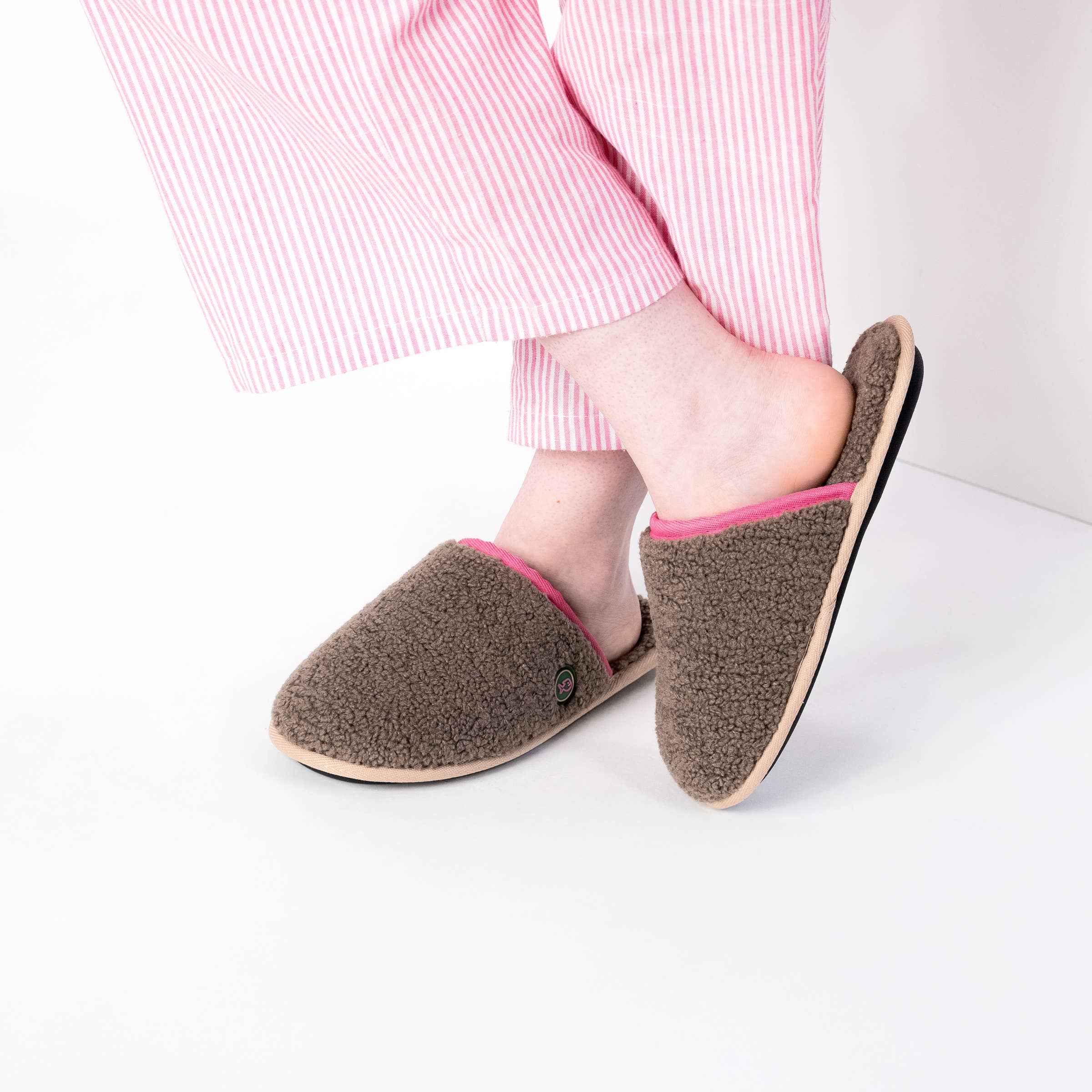 Brown Sherpa Slippers BILLYBELT