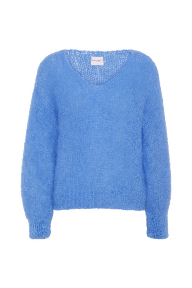 Milana LS Mohair Knit - Sky blue Americandreams