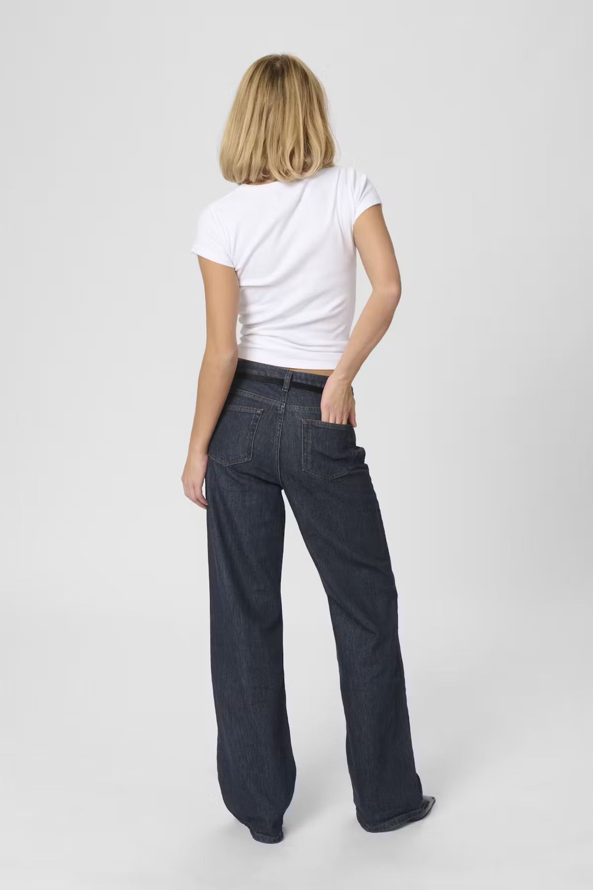 05 THE LOUIS HIGH WIDE Dark Blue Un-Wash My Essential Wardrobe