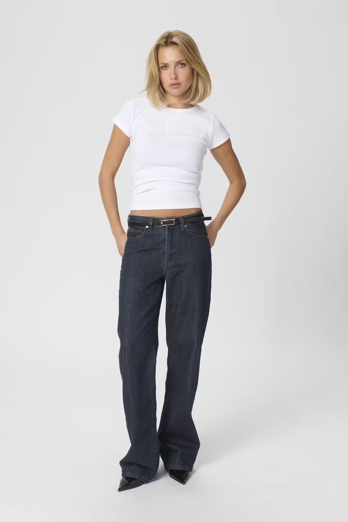 05 THE LOUIS HIGH WIDE Dark Blue Un-Wash My Essential Wardrobe