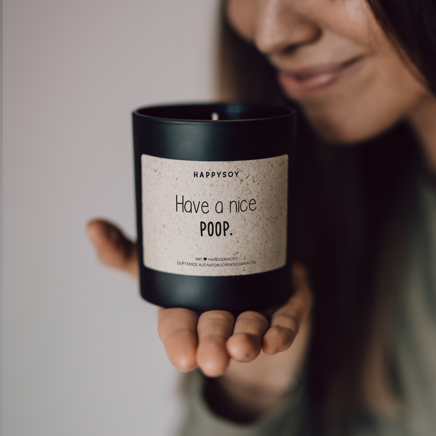 Scented candle - Have a nice poop Happysoy