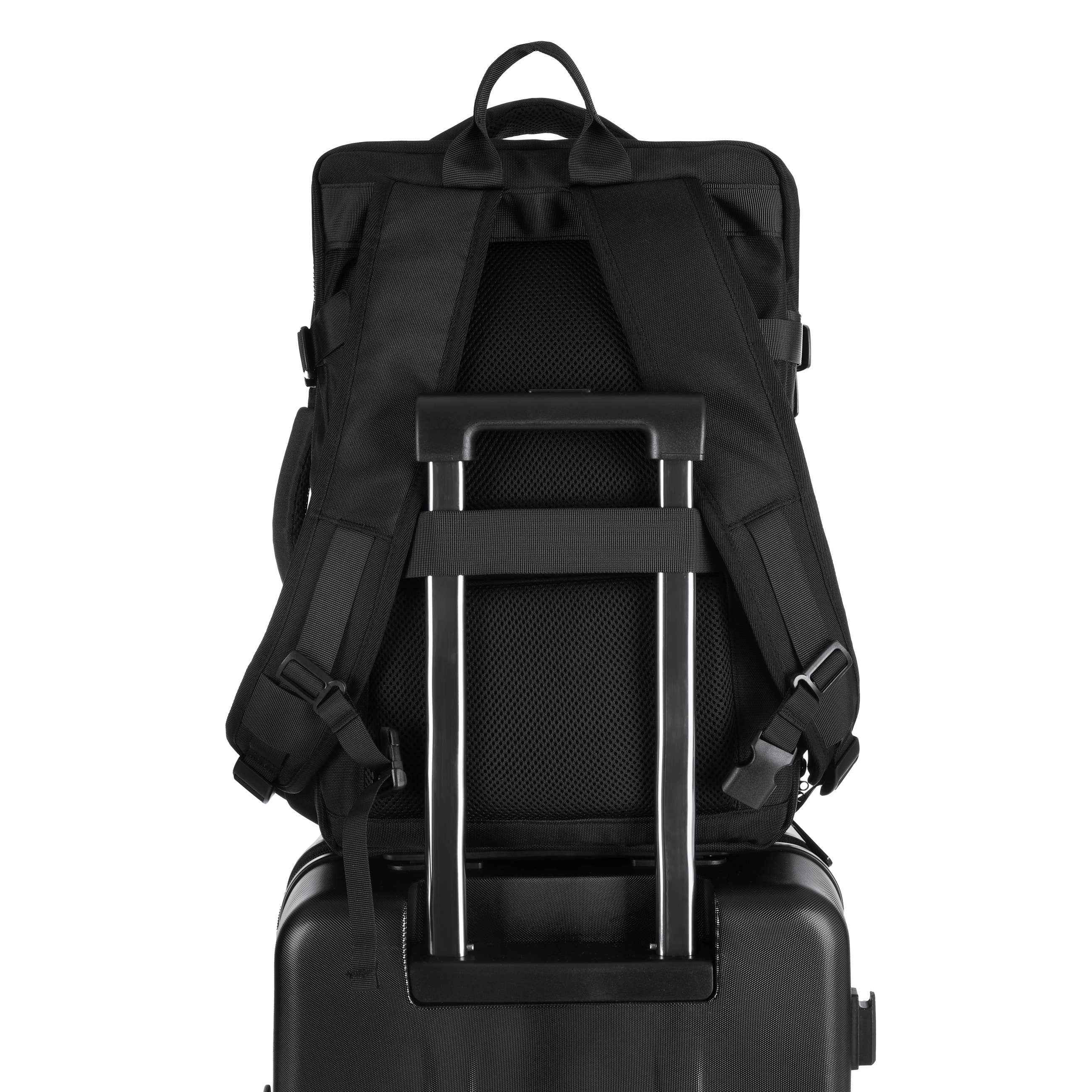Travel Backpack: Black James Hawk