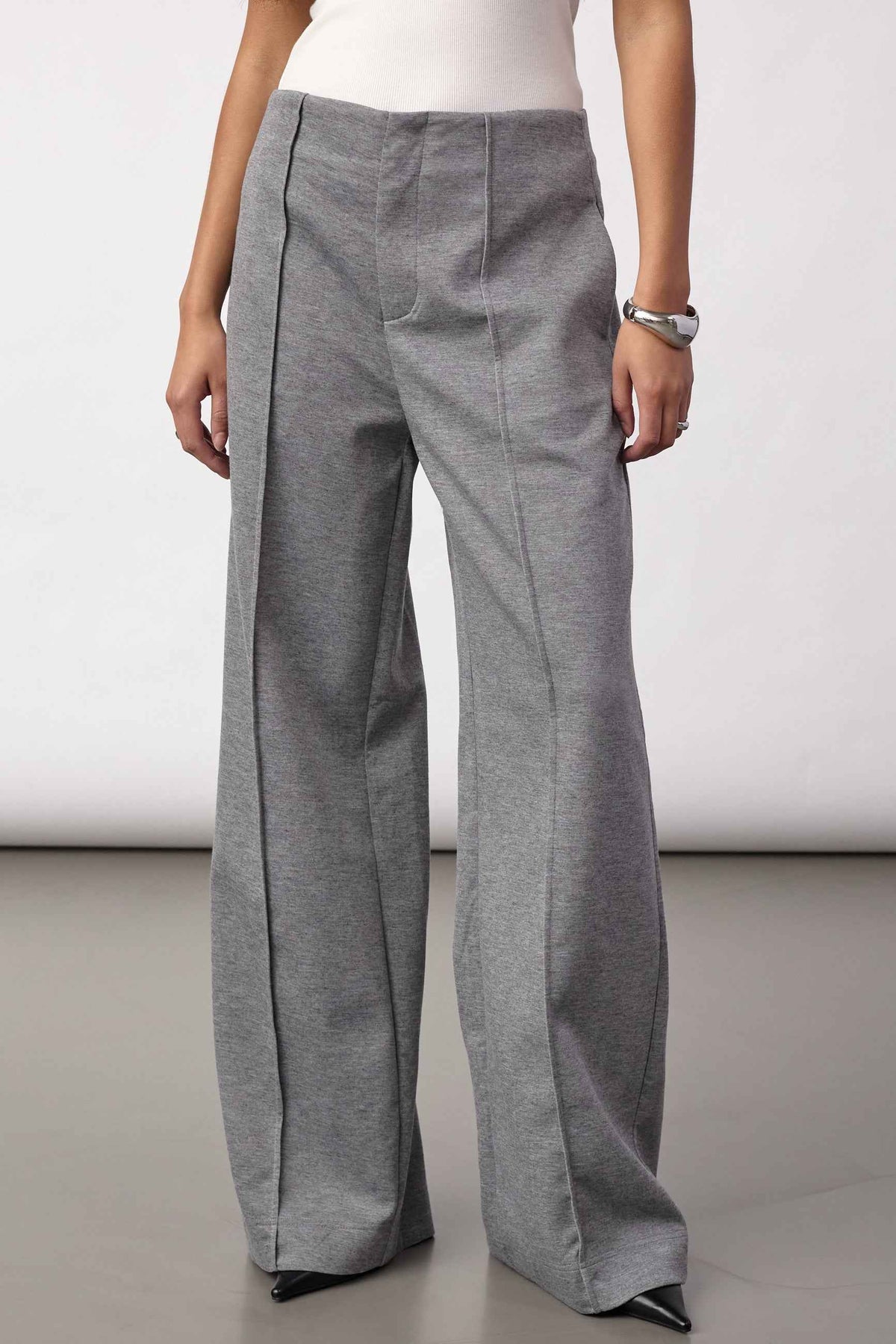 LanceCC Crease Sweatpant - Mid Grey Melange