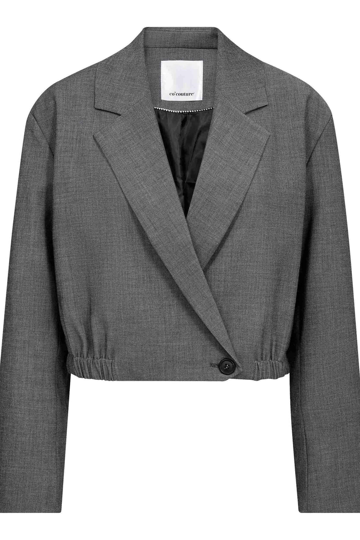 JackyCC Crop Blazer - Mid Grey