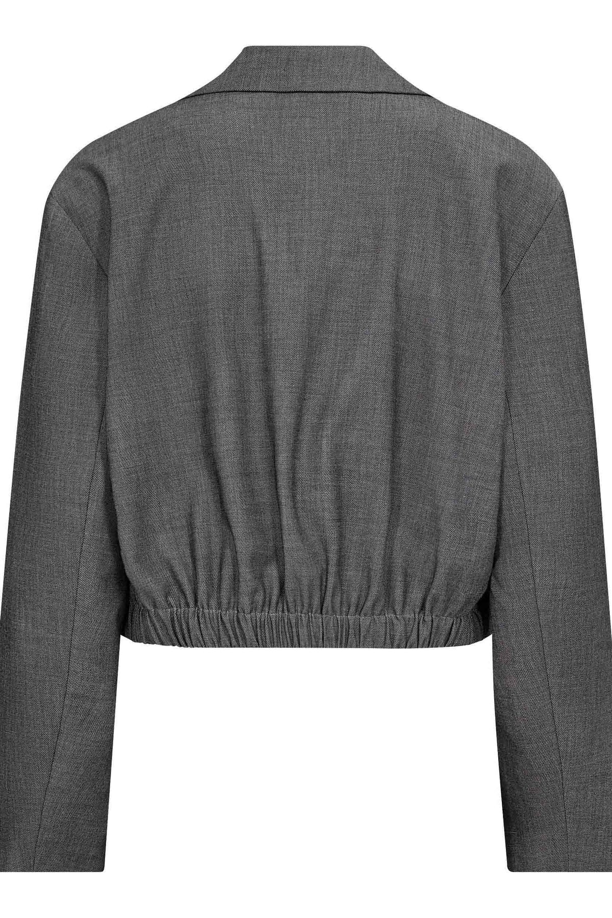 JackyCC Crop Blazer - Mid Grey