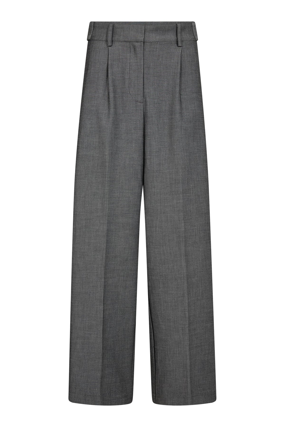 Co'couture JackyCC Pleat Pant, väriltään Mid Grey