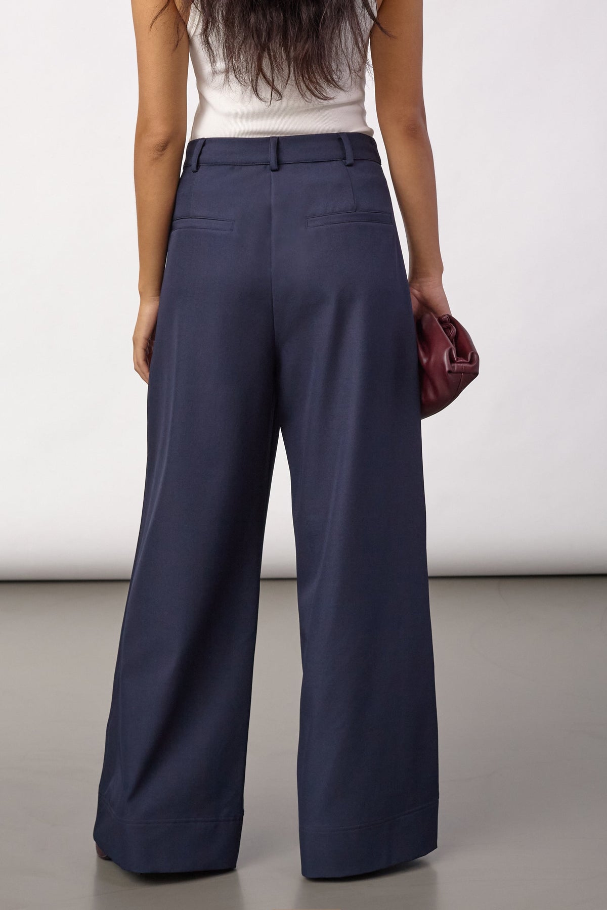 Co'couture LunaCC Pleat Pant, väriltään Navy