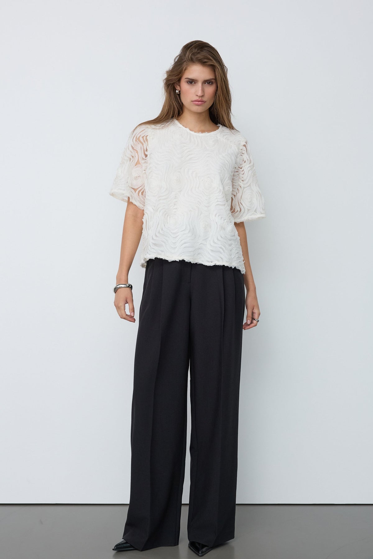 GiovannaCC SS Blouse lyhythihainen pusero off-white – Co'couture naisten pusero, RAGS Oulu (3/4)