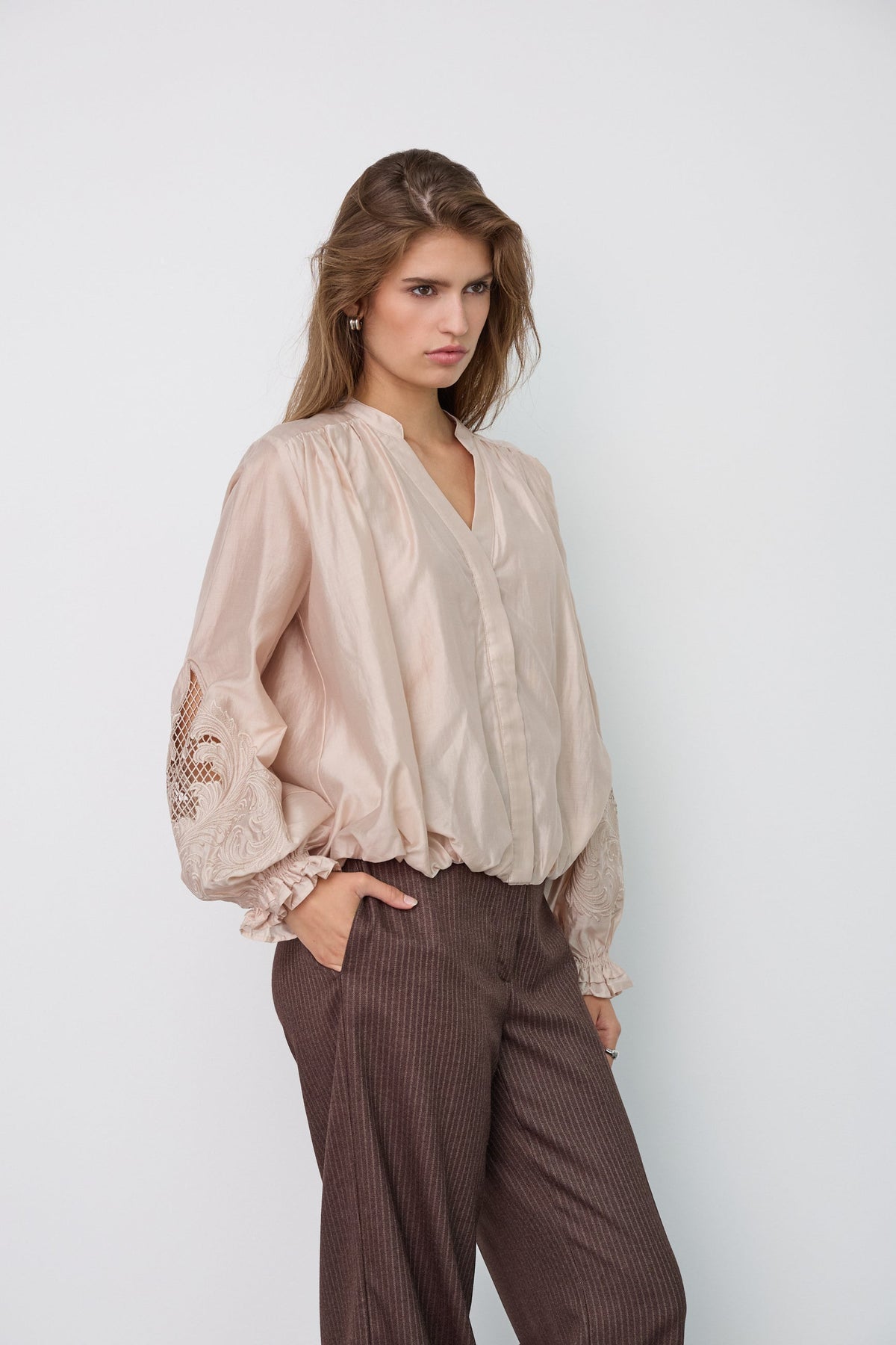 MelinCC Balloon Emb Shirt pusero samppanja – Co'couture naisten pusero, RAGS Oulu (1/4)