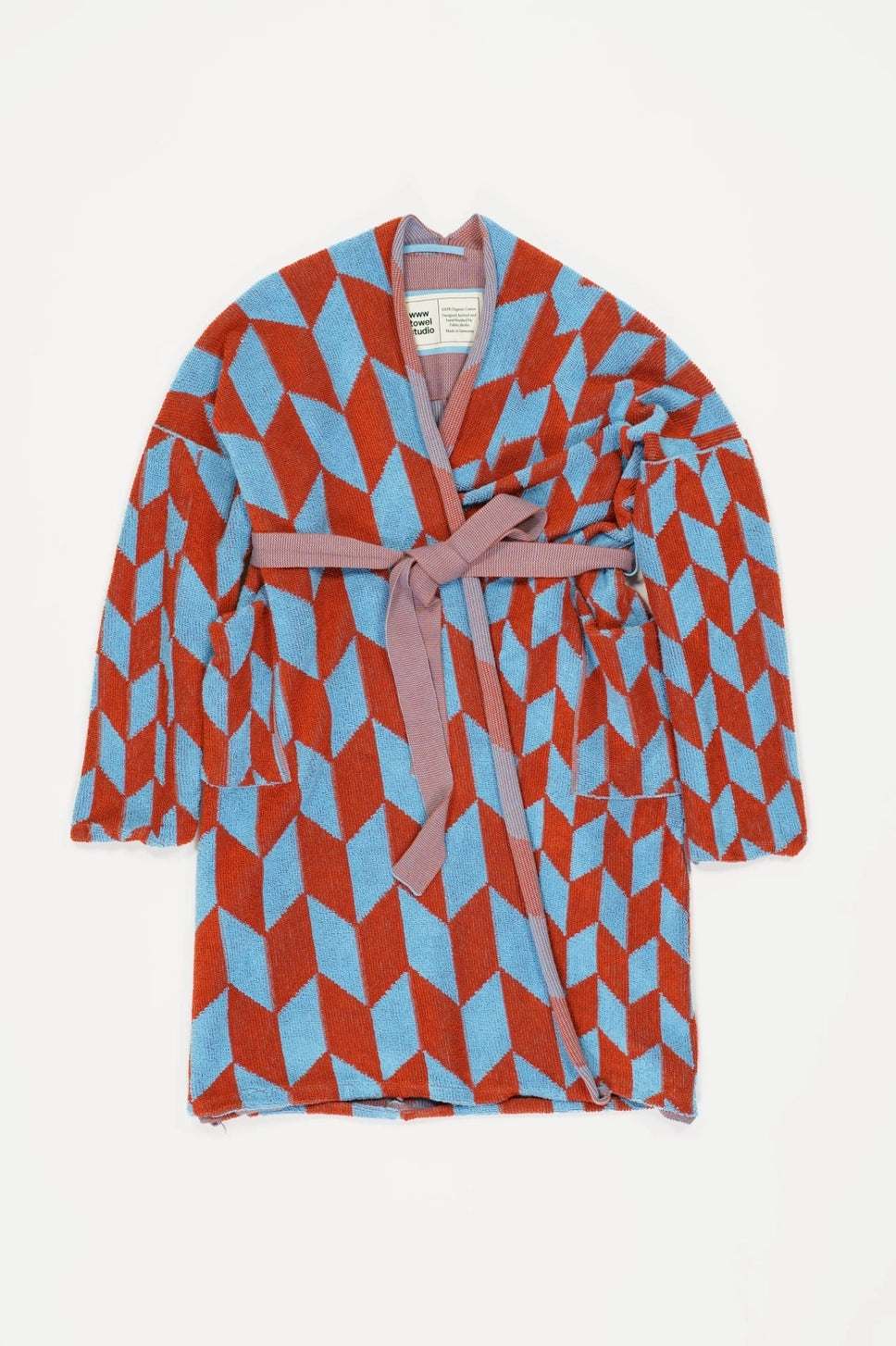 Knitted Bathrobe | Sky & Brick | Arrow Tail towel.studio