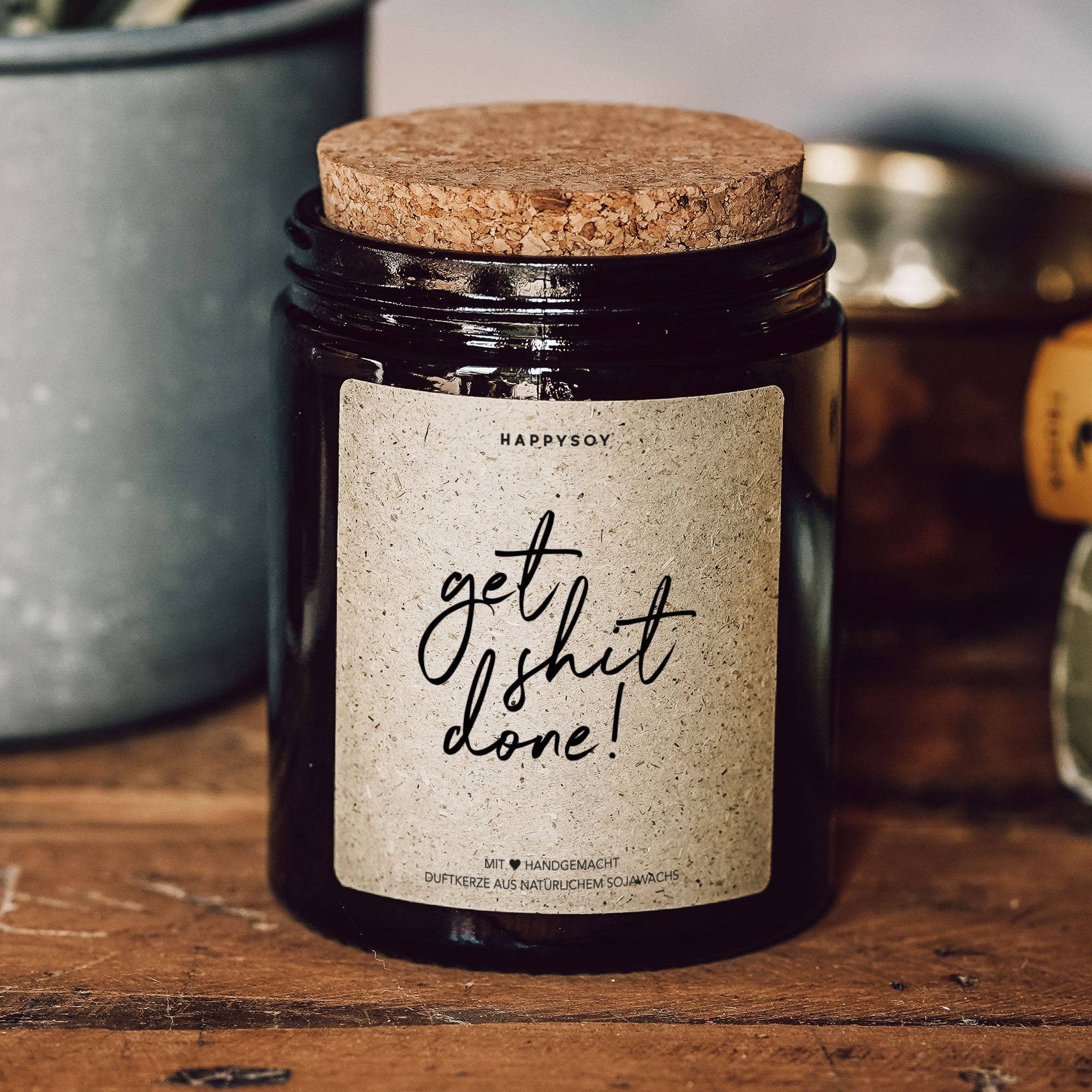 Scented candle | Get Shit Done! Happysoy