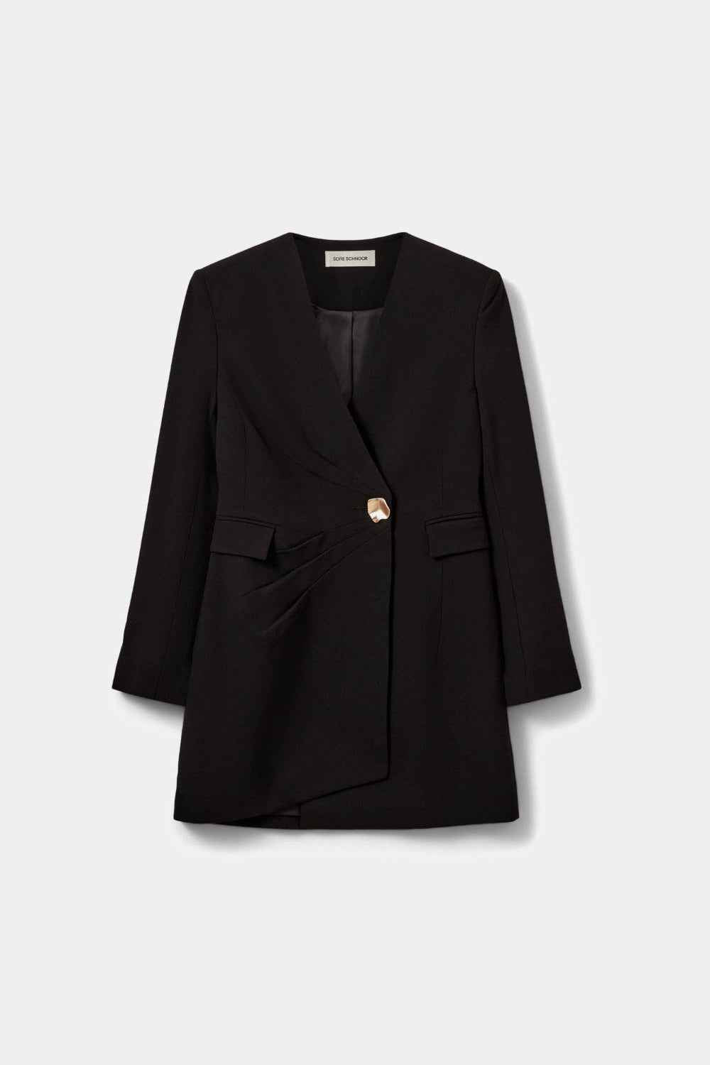 Amirasw Mini Wrap Dress - Black