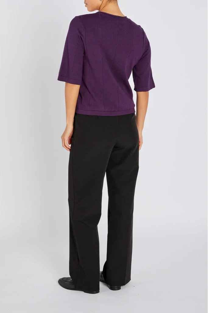 AnemoneBBGliandra knit - Aubergine Bruuns Bazaar