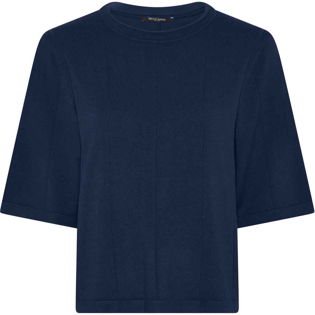 AnemoneBBGliandra knit - Petrol Blue Bruuns Bazaar