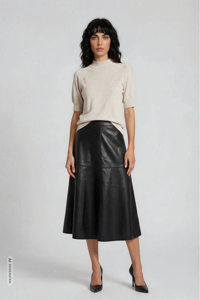 Bruuns Bazaar Skirt VeganiBBImma, väriltään Green