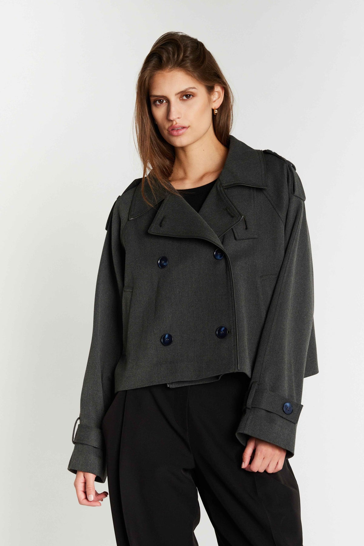OncocaBBShort trenchcoat - Grey