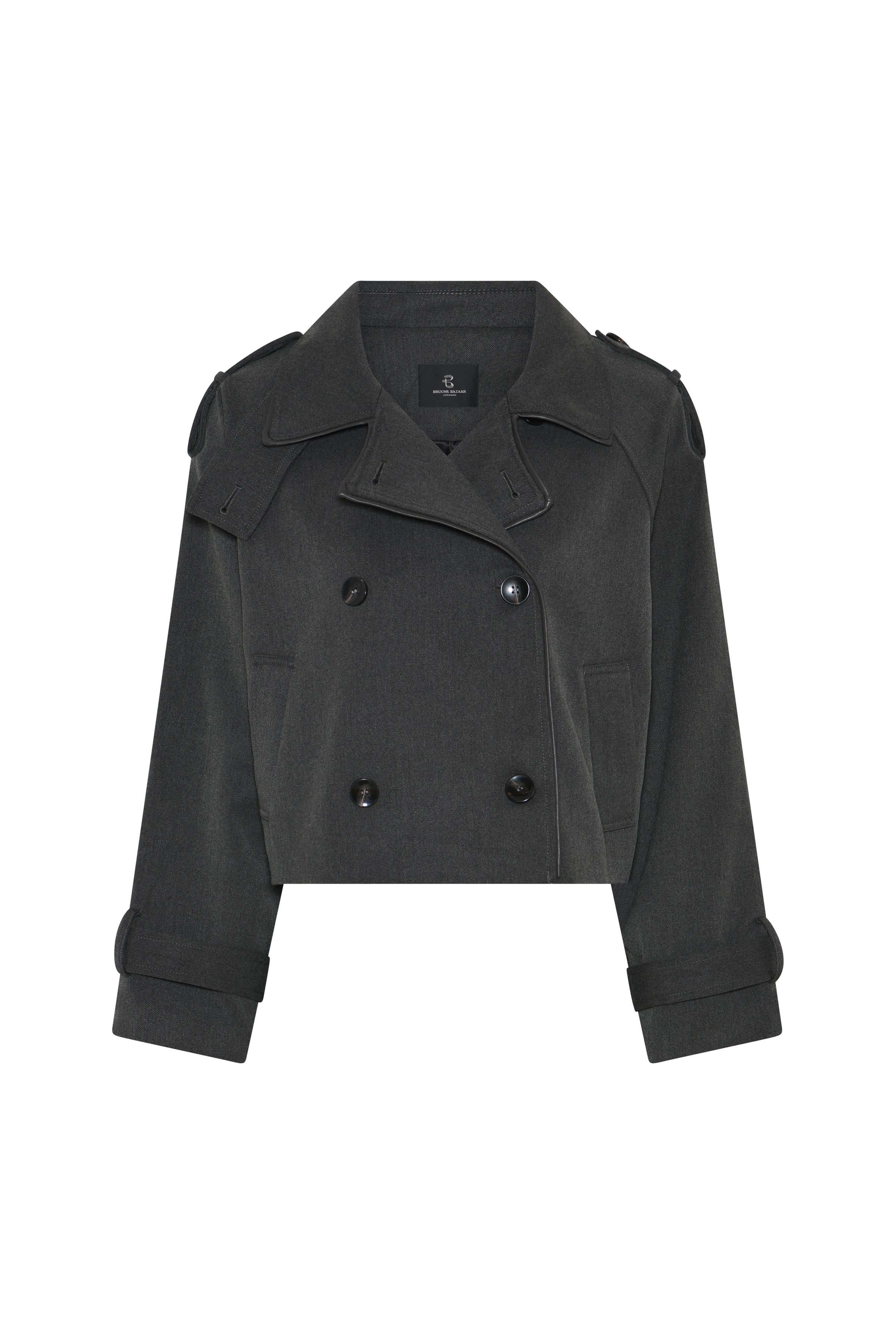 Bruuns Bazaar Trenchcoat OncocaBBShort, väriltään Grey