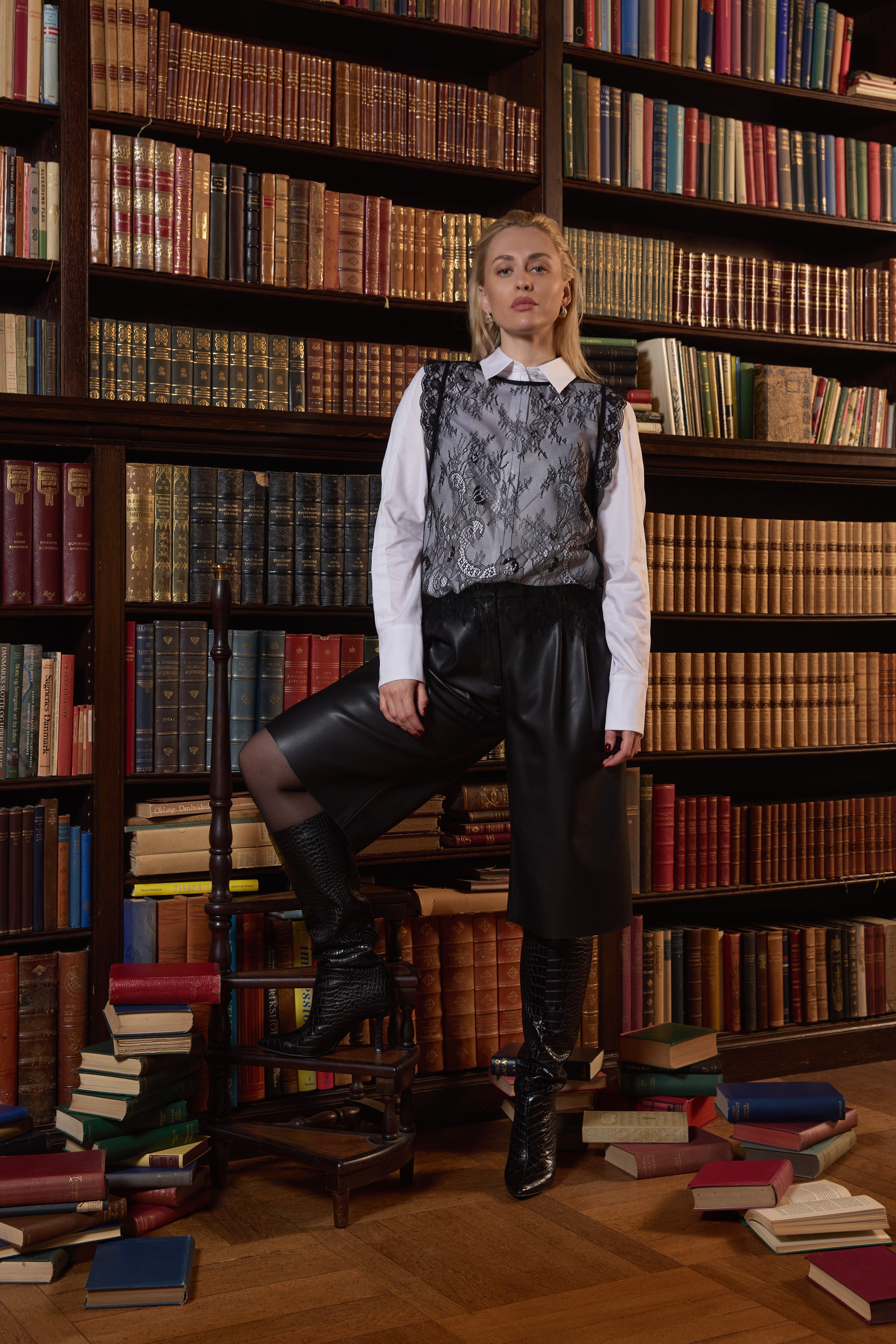 Bruuns Bazaar Top LaccoBBLisia, väriltään Black