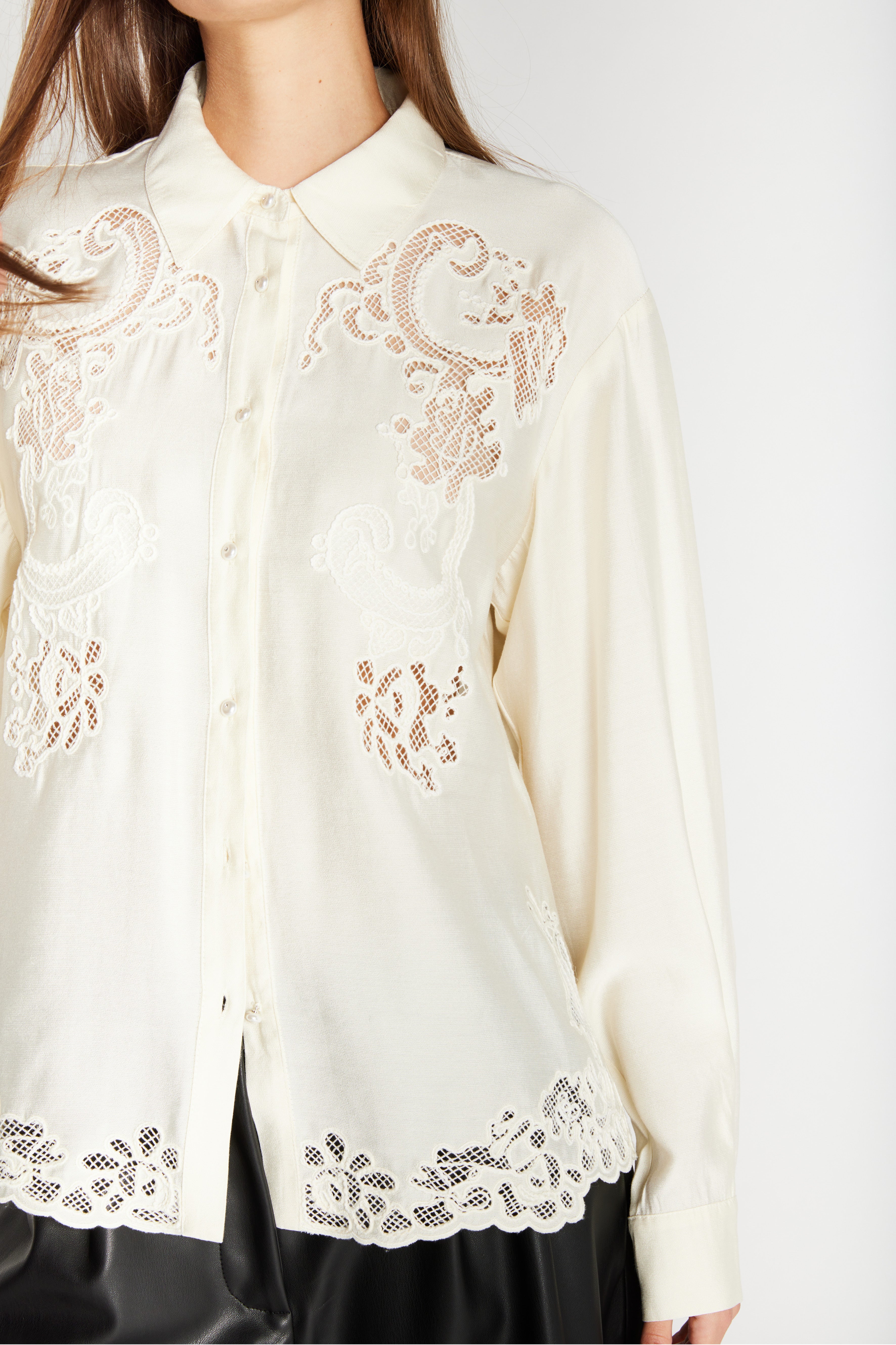 Bruuns Bazaar Shirt ChamaBBAlya, väriltään Snow White