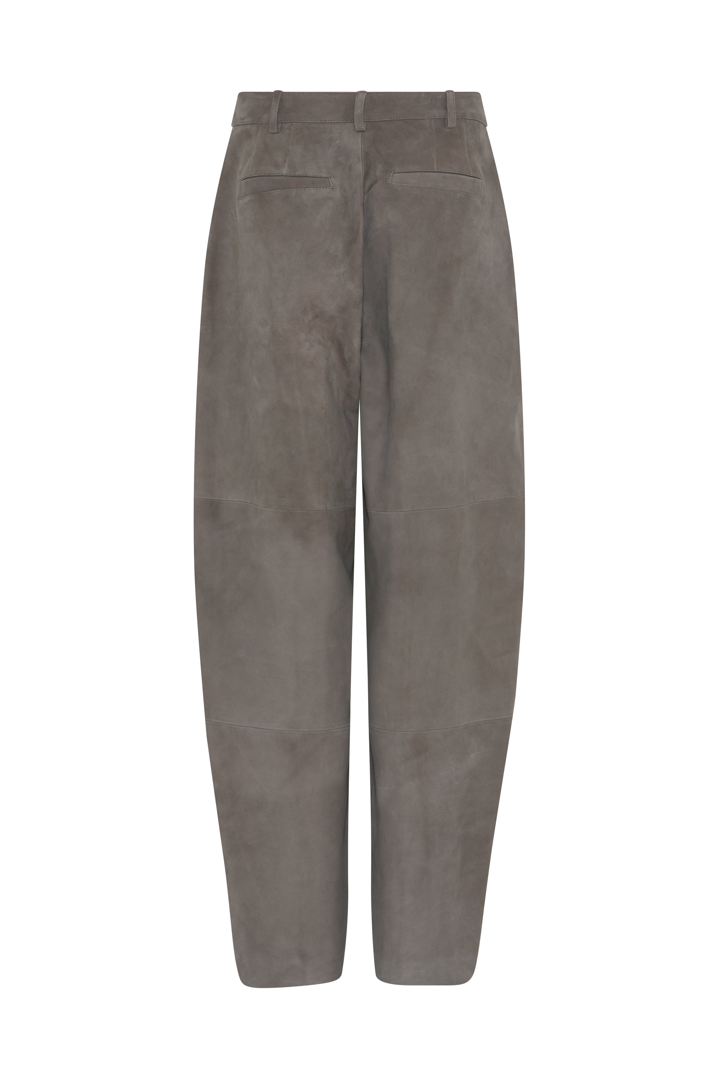 Bruuns Bazaar Suede Pants SuedaBBBarel, väriltään Taupe grey