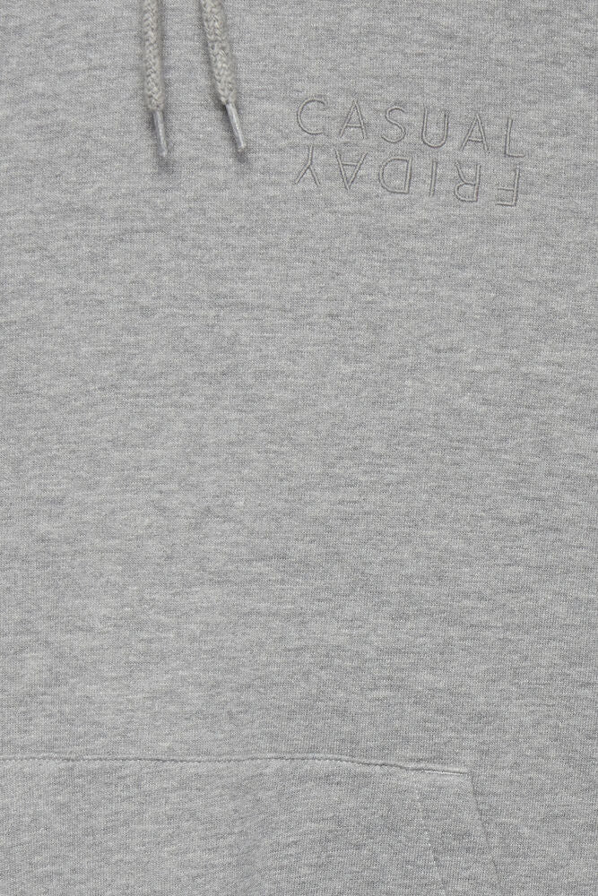 Casual Friday CFSEBASTIAN puuvillahuppari miehille, väri Light Grey Melange - RAGS Oulu