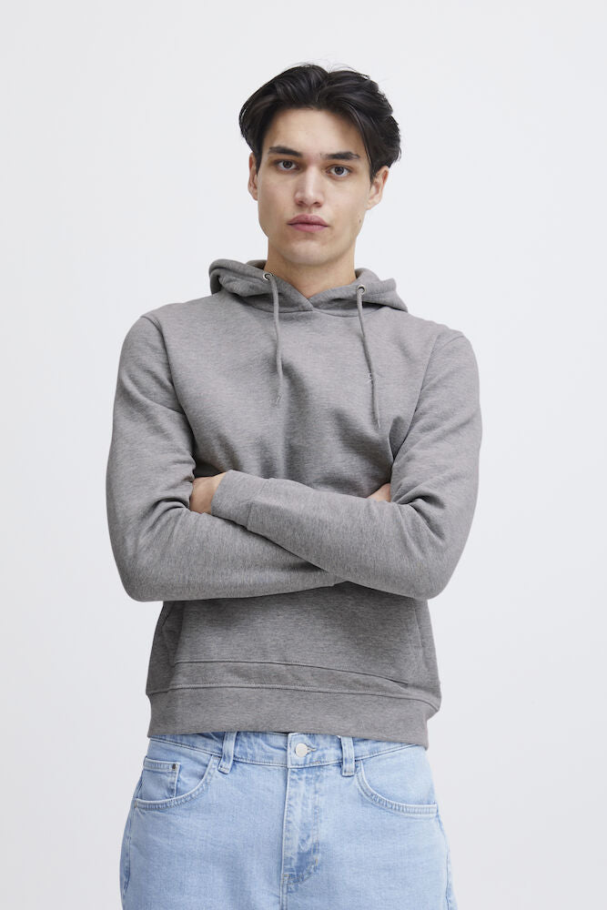Casual Friday CFSEBASTIAN puuvillahuppari miehille, väri Light Grey Melange, kuva 3 - RAGS Oulu