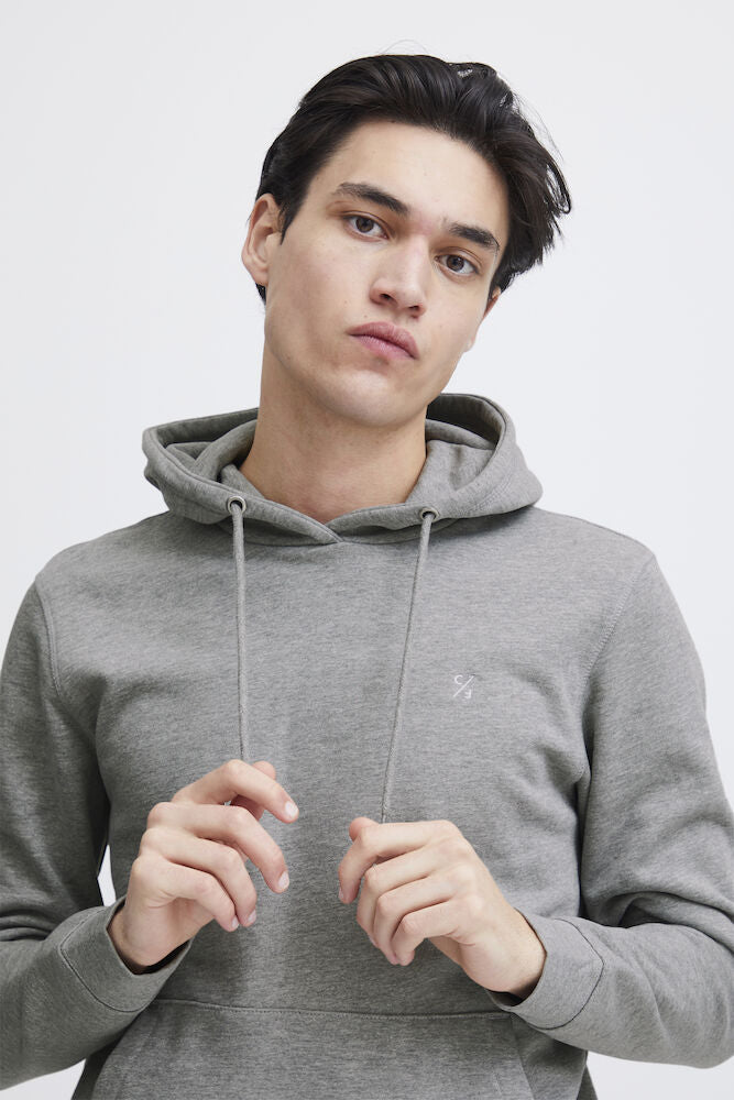 Casual Friday CFSEBASTIAN puuvillahuppari miehille, väri Light Grey Melange, kuva 5 - RAGS Oulu