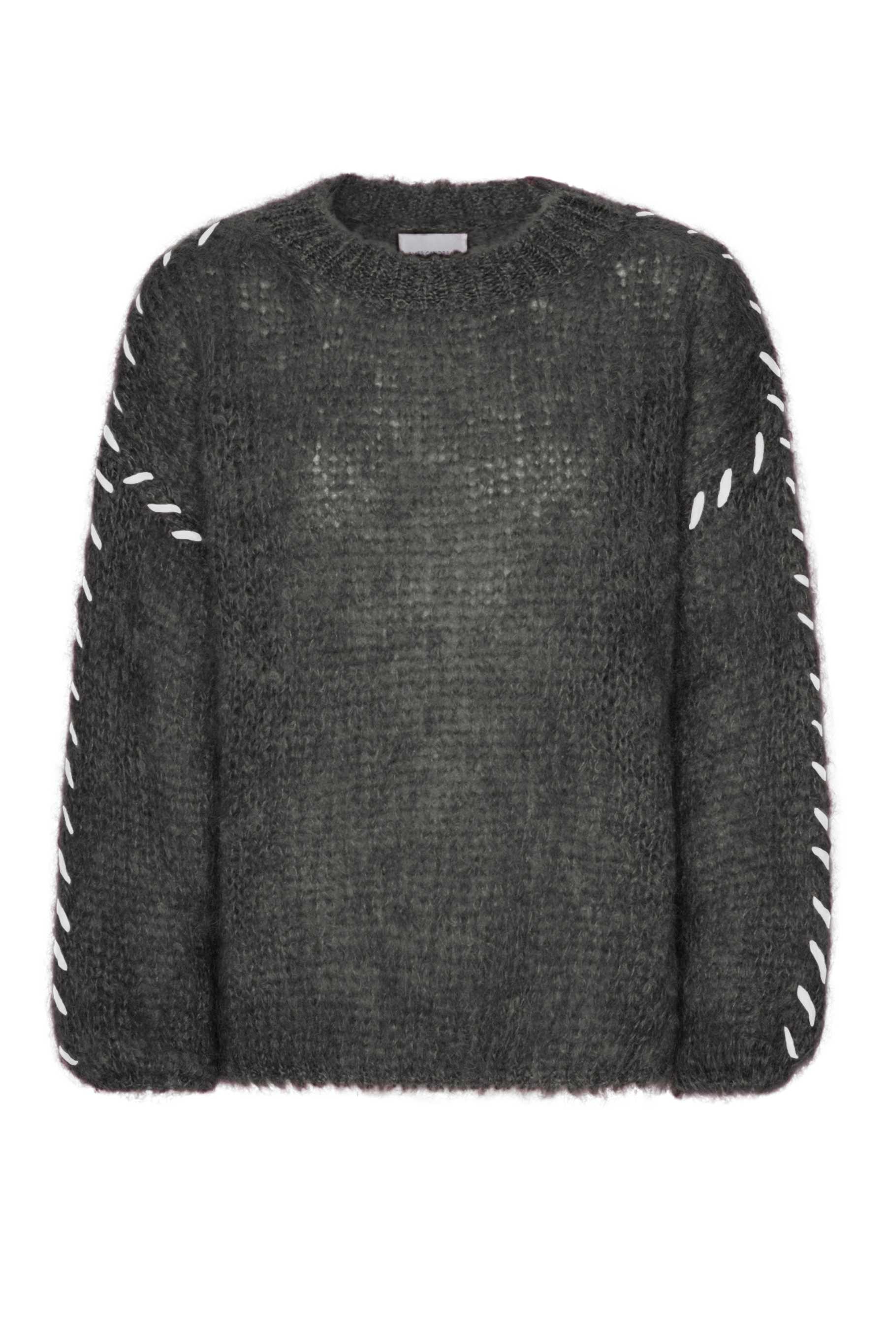 Catia Mohair Stitch Pullover Antracite Grey Americandreams