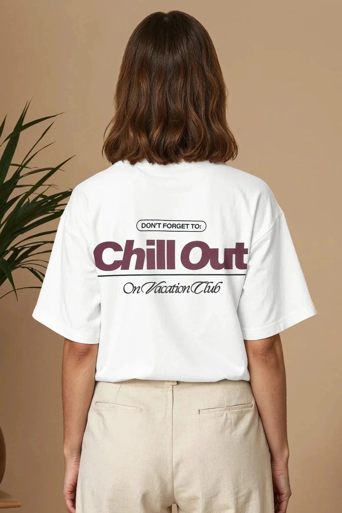Chill Out T-Shirt - White On Vacation
