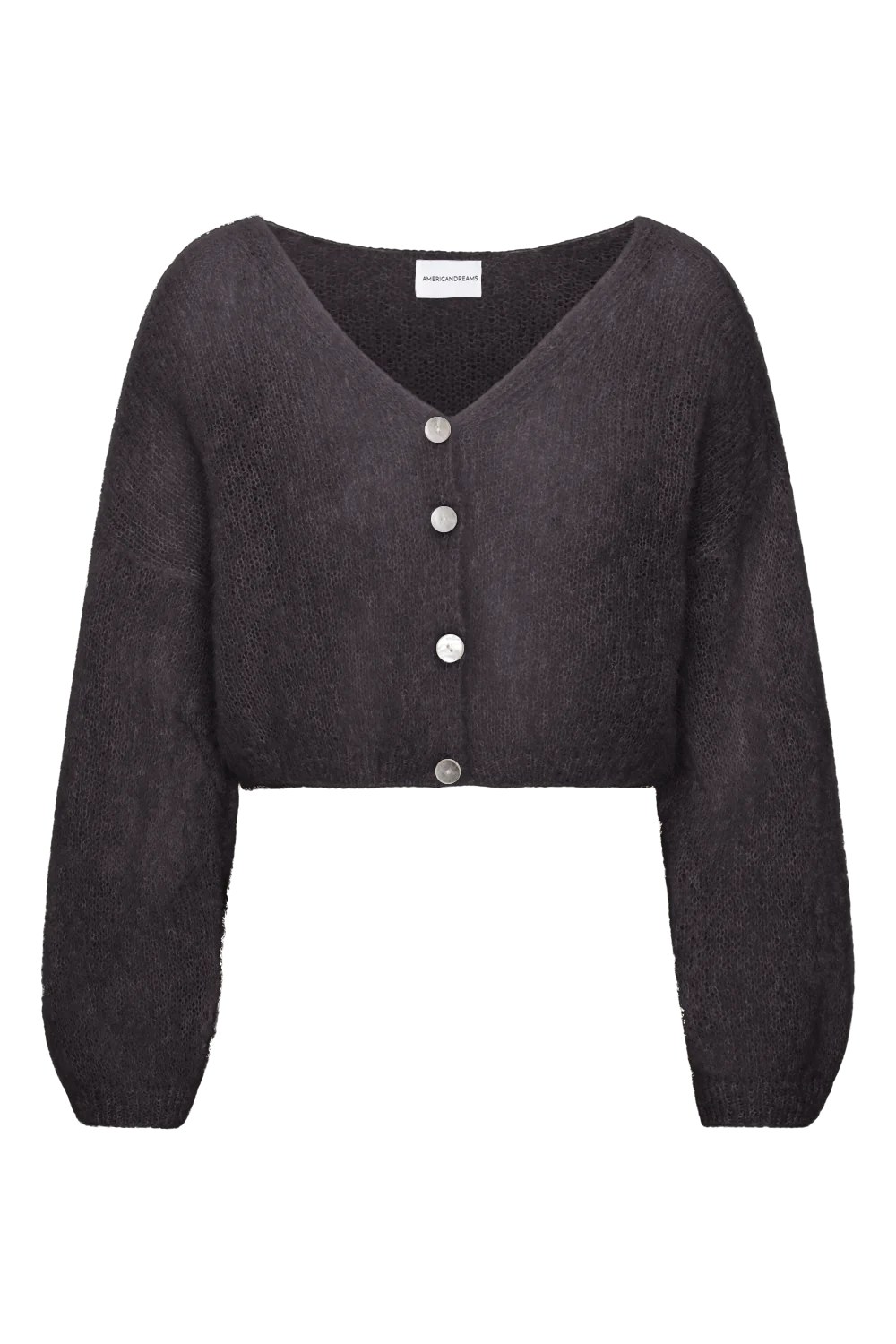 Cornelia Cropped Cardigan Black Americandreams