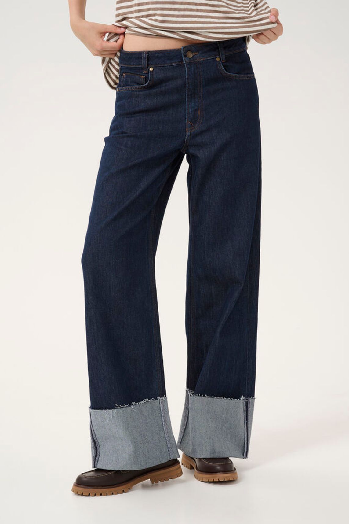 DalviMW 139 High Wide - Dark Blue Un-Wash My Essential Wardrobe