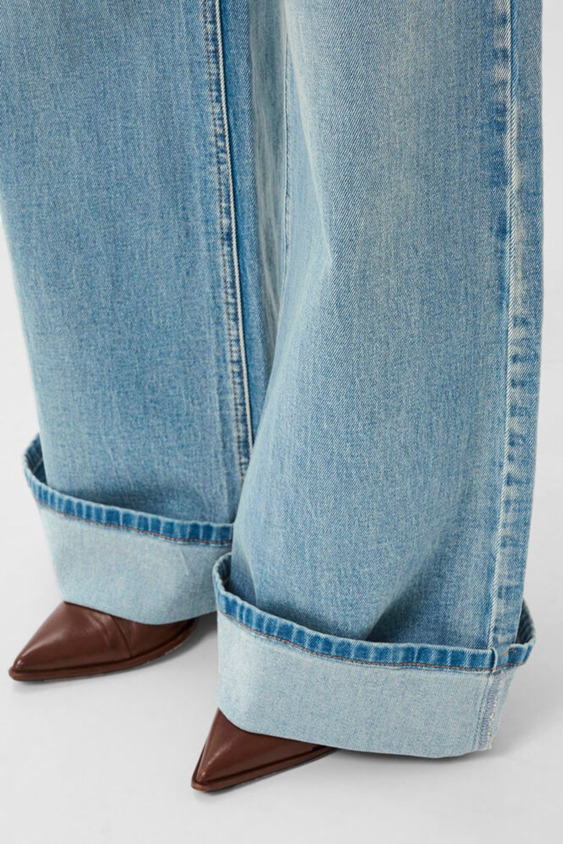 GZsara HW wide jeans - Washed blue Gestuz