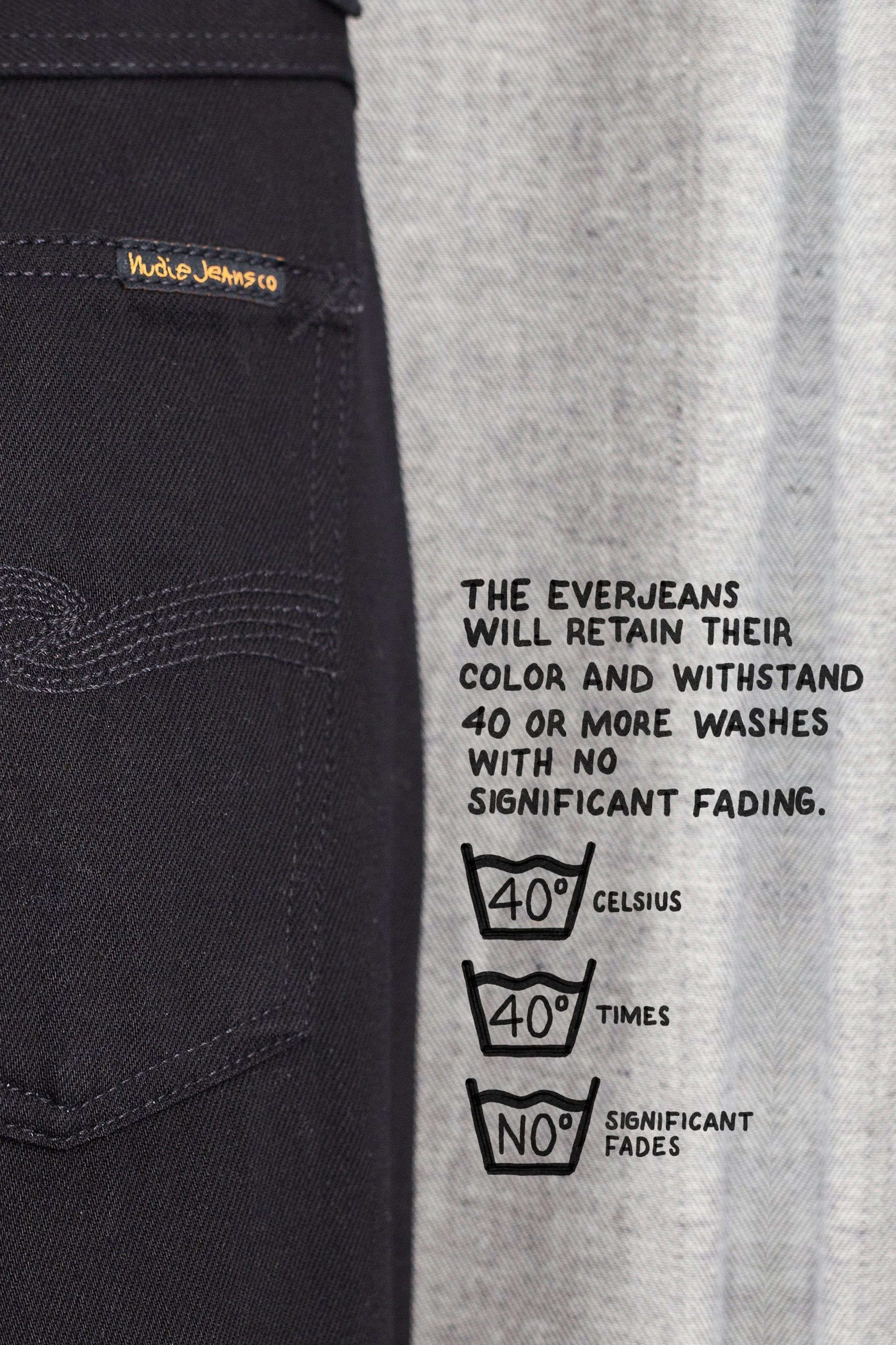 Lean Dean Dry Everblack Nudie Jeans