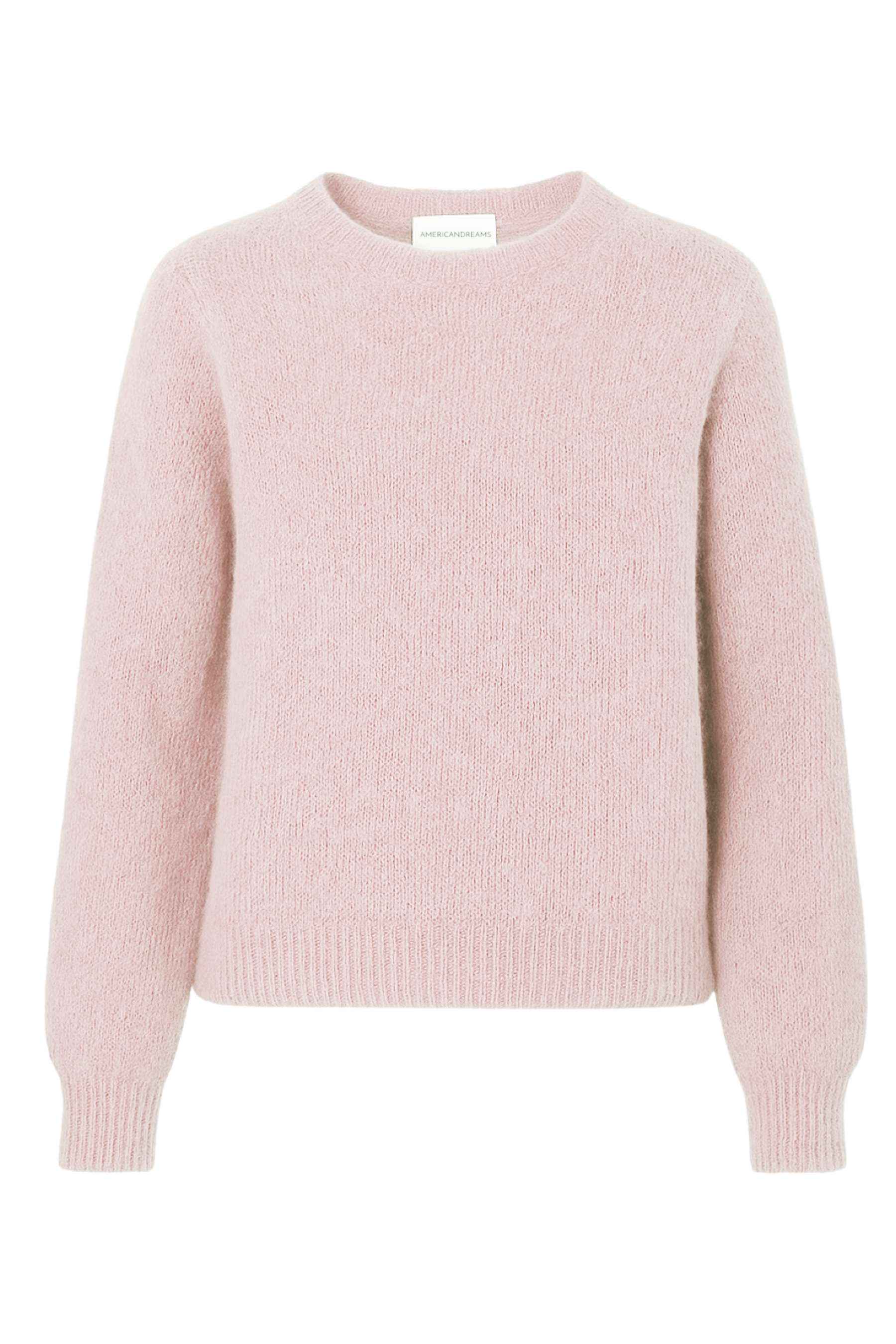 Liana Round Neck Pullover Light Pink Americandreams