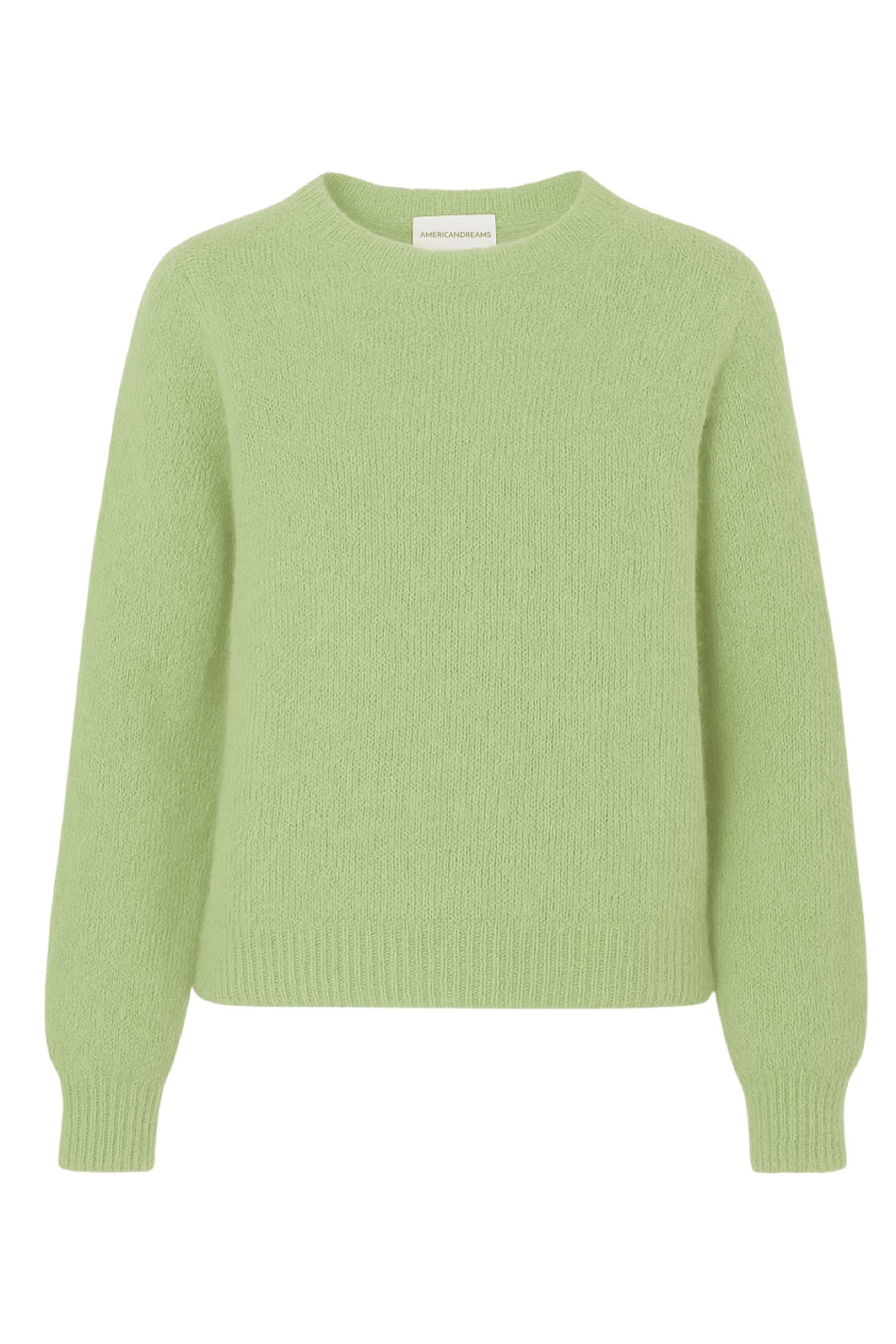 Liana Round Neck Pullover Tea Green Americandreams