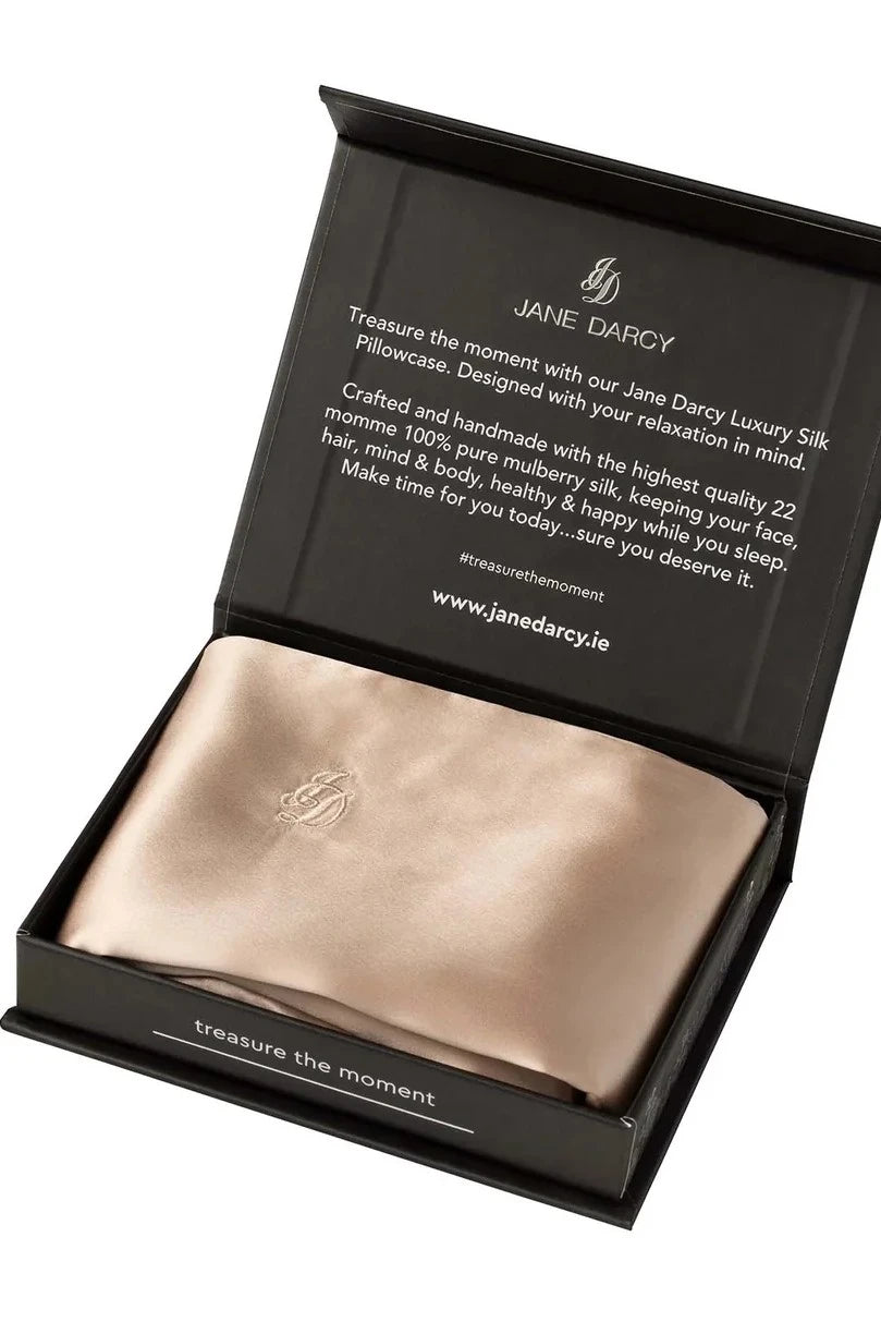 Luxury Silk Pillow Case - Champagne Jane Darcy