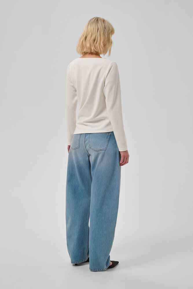 MWHelle Asymmetric Blouse - Snow White