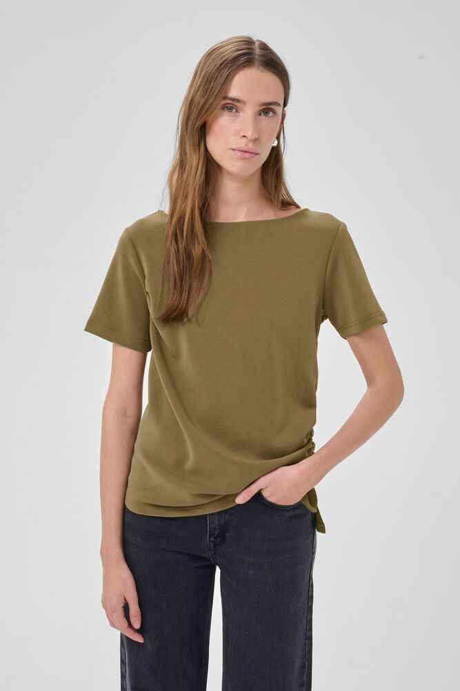 MWHelle Asymmetric Tee - Green My Essential Wardrobe