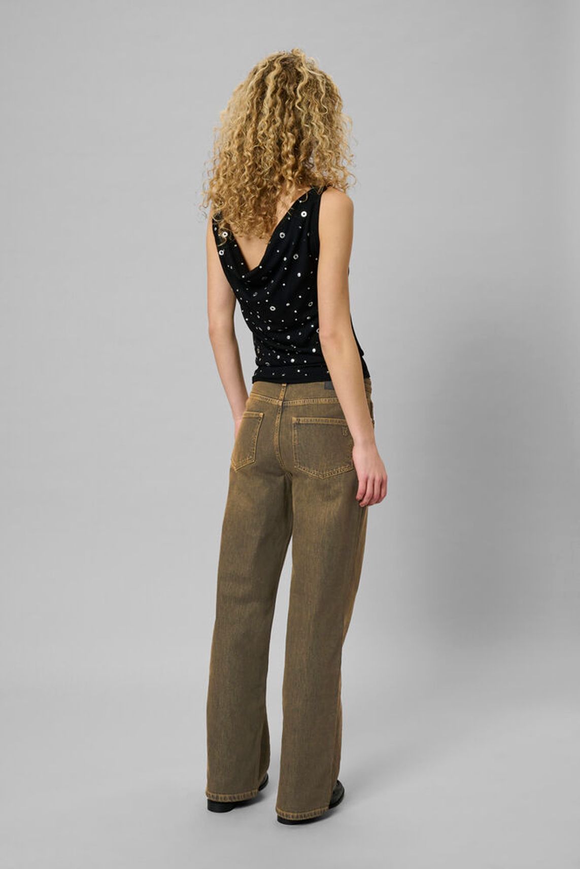 MWLouis 139 High Wide - Amber Retro Wash - Brown My Essential Wardrobe