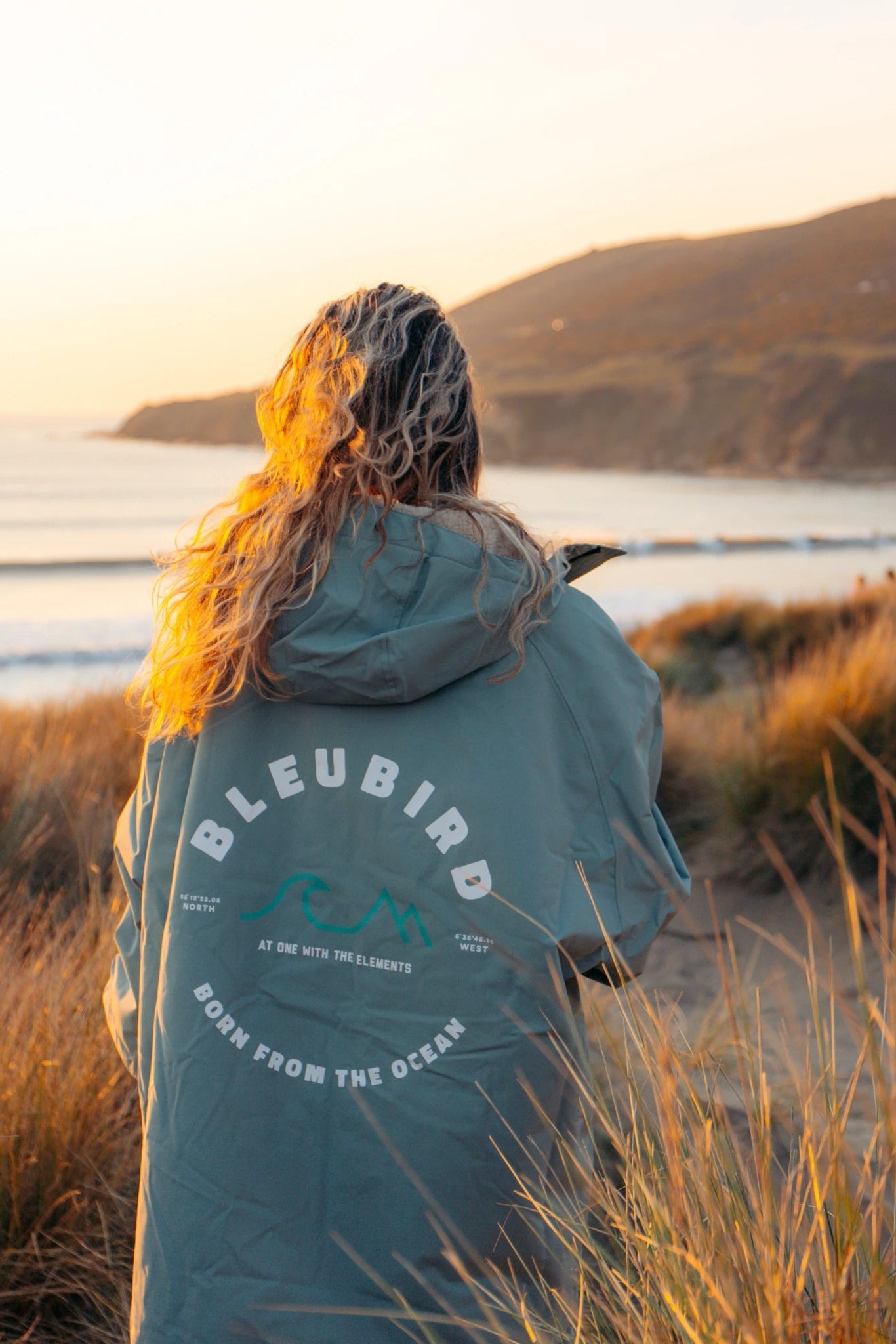 Nordic Robe Sage muuttamisviitta yksityiskohta - Bleubird