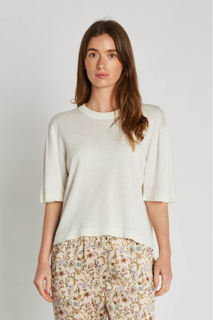 PBO Konto knit blouse- White PBO
